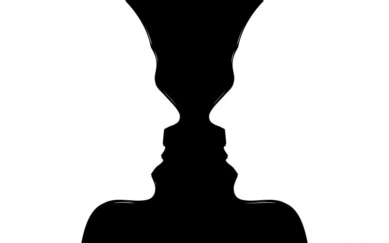 two heads or chalice perception image