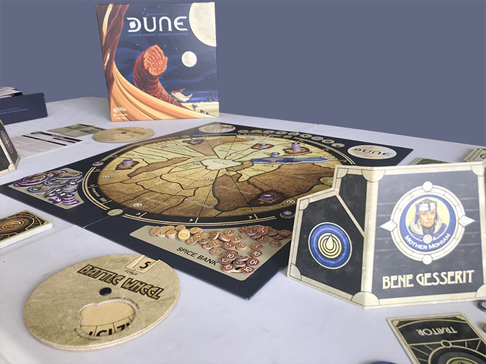 Dune 2019 board game in play