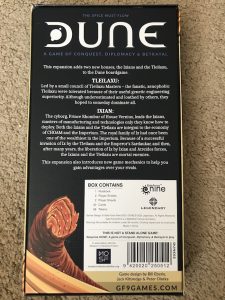 Dune 2019 board game expansion