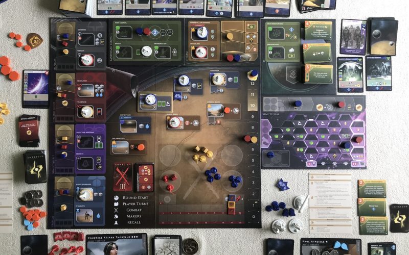 Dune Imperium: Immortality expansion game board
