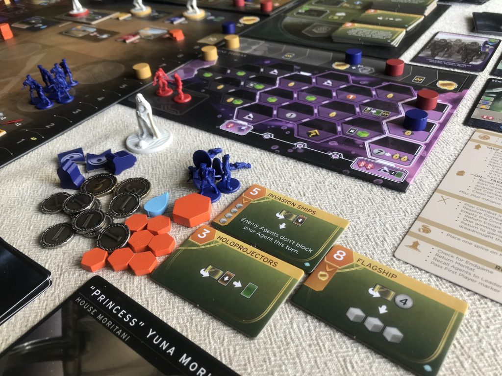 Dune Imperium: Immortality expansion game board close-up