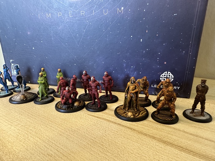 Dune Imperium game miniatures painted