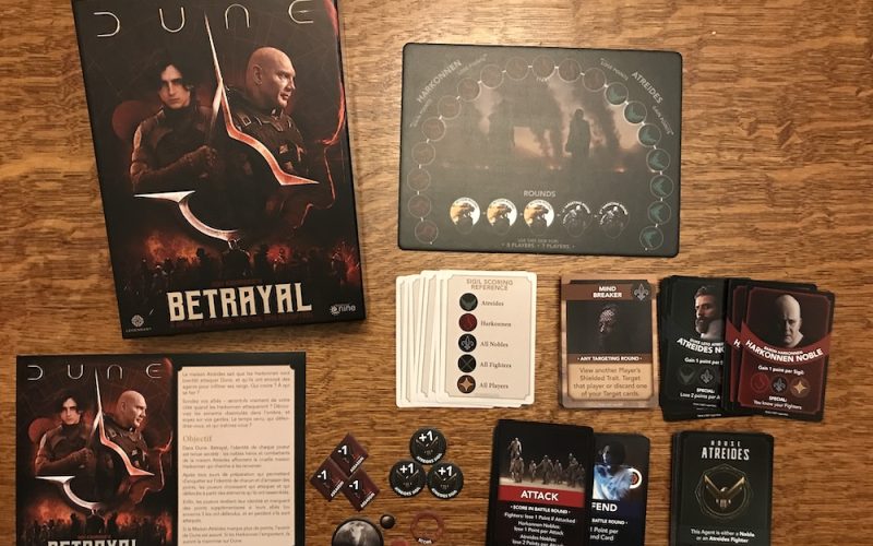 Dune Betrayal game on table