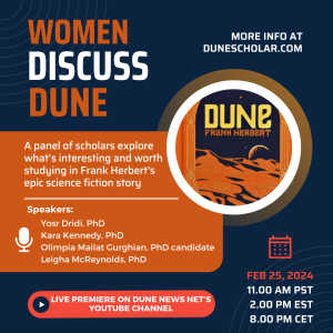 Women Discuss Dune event flyer